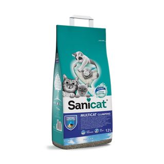 SANICAT Multicat Fresh Air, grudajući mineralni pijesak za mačke, mirisni, 12l (KOD PSANMCFA012L31)
