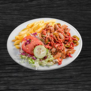 Mixto Con Patatas Y Ensalada