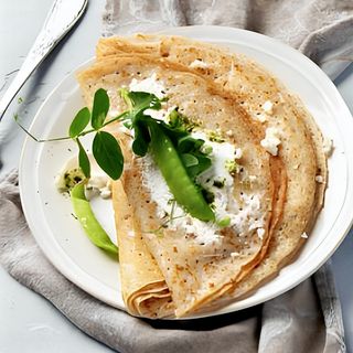 Crêpe con culatello e fontina tartufata