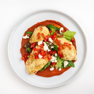 Vinete crocante cu sos Romesco