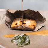 Bacalo yuzumiso con Setas shitake