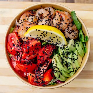 Салат з креветками XL