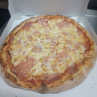 Pizza hawaiana (33x33 cm.)