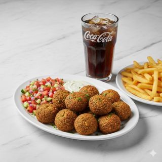 Shawarma platter falafel