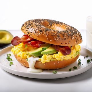 Bagel Bacon revuelto