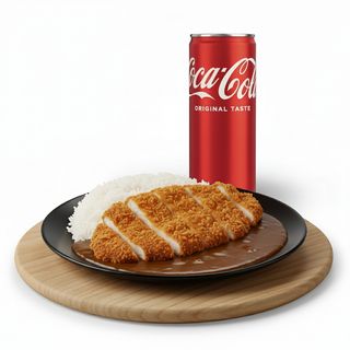 Butter chicken curry + Lattina Coca-Cola