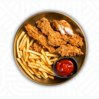 Meniu Crispy de pui cu sos de usturoi - 5 Buc.