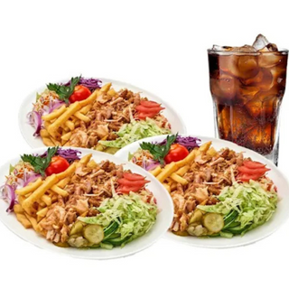 4 Platos + Coca-Cola (1.25 lt.)