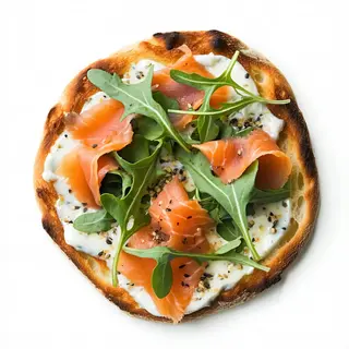 Salmone - pizza bianca
