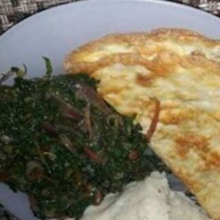 Ugali + Vegetable + Eggs