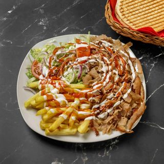 Plato Solo Carne Con Arroz