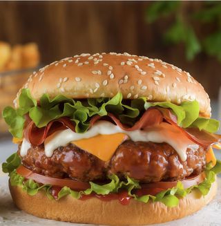 Hamburguesa con cebolla