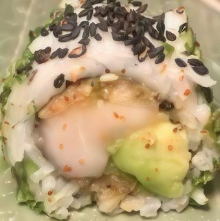 113. Pez Mantequilla Spicy Roll (8 piezas)