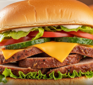 Bocadillo de lomo adobado