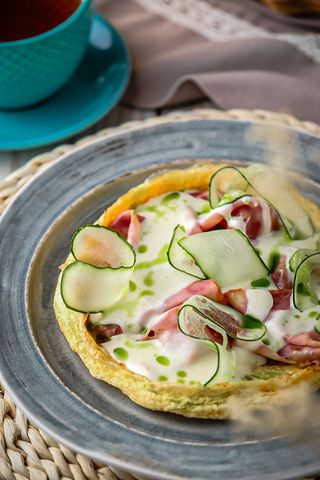 Омлет с ветчиной