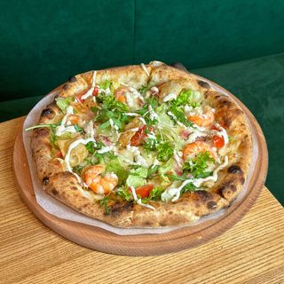 Піца Цезаре з креветками та мідіями  540 г