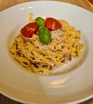 Tagliatelle z Łososiem