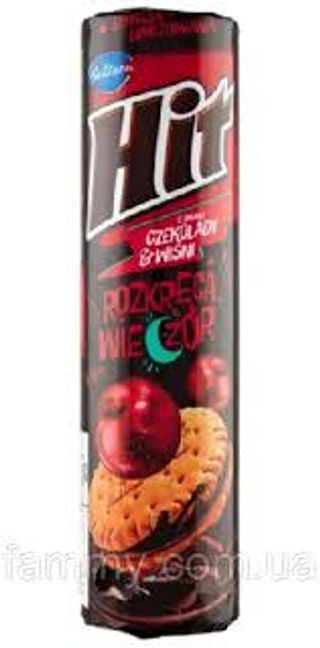 Печиво Hit Шоколадне З Вишнею 220г)