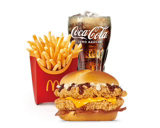 Menú McCrispy BBQ & Bacon Doble