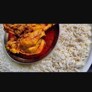 Rice + chicken curry