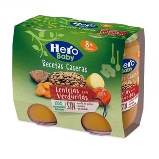 Tarrito Lentejas con Verduras Hero Baby Pack 2 Uds.