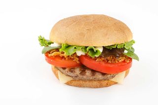 Burger bavarese Colonia con patatine fritte 