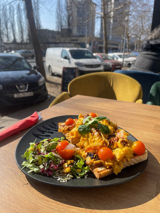 Kajgana s pečenom slaninom