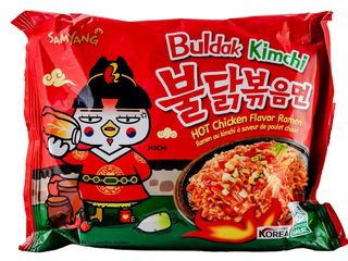 Локшина рамен з куркою Кімчі Buldak Kimchi HOT Chicken flavor ramen SAMYANG (135g)