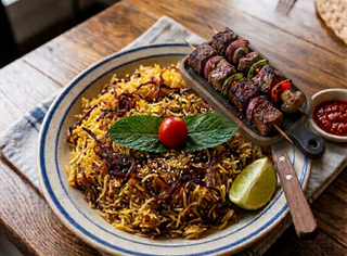 Riz au Kebab Viande
