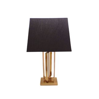 Lampa zlatna 69 cm s crnim sjenilom