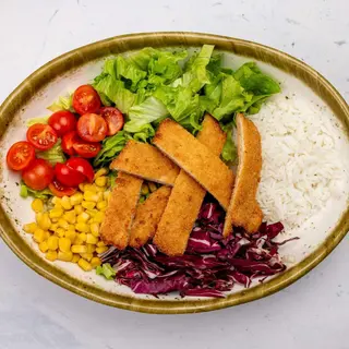 Poke bowl crispy chicken