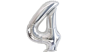 Balon foliowy 92cm srebrny 4
