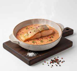 Filetto di salmone al peppe rosso