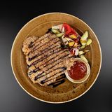 Шницель с мраморной говядиной