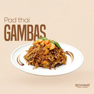 PAD THAI AUX GAMBAS