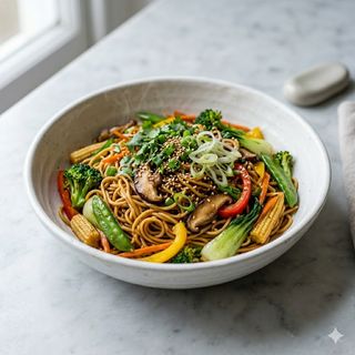 128.Tallarines Fritos Verduras