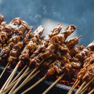 Spiedini di maiale alla griglia 