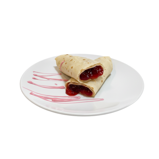 Clătită dulceață căpșuni