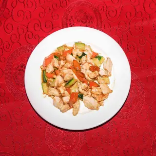 Pollo con mandorle