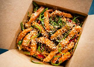 ქათამი ტერიაკით, ბასმატის ბრინჯით