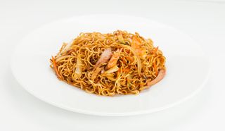 Tallarines fritos casero