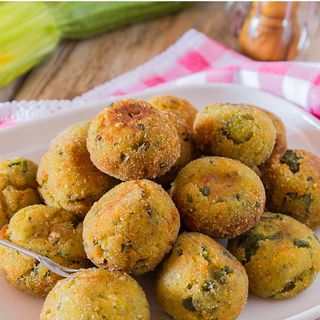 Polpettine di zucchine e gamberetti - 6 pezzi