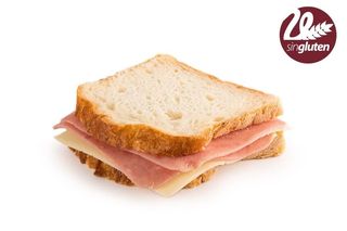 Sándwich de jamón y queso SIN gluten