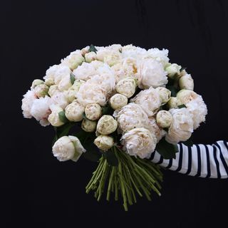 White peonies bouquet
