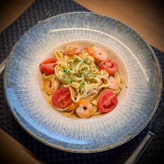 Tagliatelle cu creveți