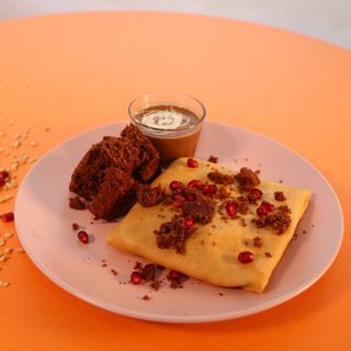 Crepa cu ciocolata belgiana, brownie