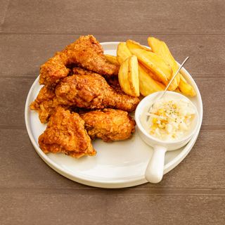 Metà di pollo fritto con salsa soia 0.4-0.45 kg