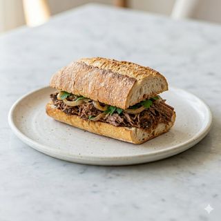 Bocadillo De Mechada Casera