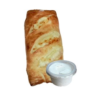 Chaczapuri ser podwójny + sos czosnkowy