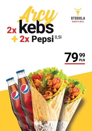 2 x arcykebs + 2 x Pepsi 0,2